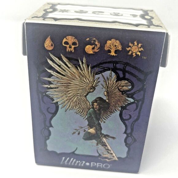 Magic the Gathering Ultrapro 1997 Deckbox Greven Il-vec  Avenging Angel Tempest - Picture 4 of 8